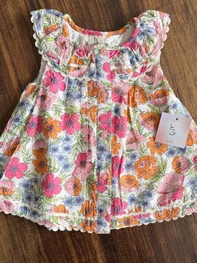 Happily Grey Floral Dress size 2T NWT